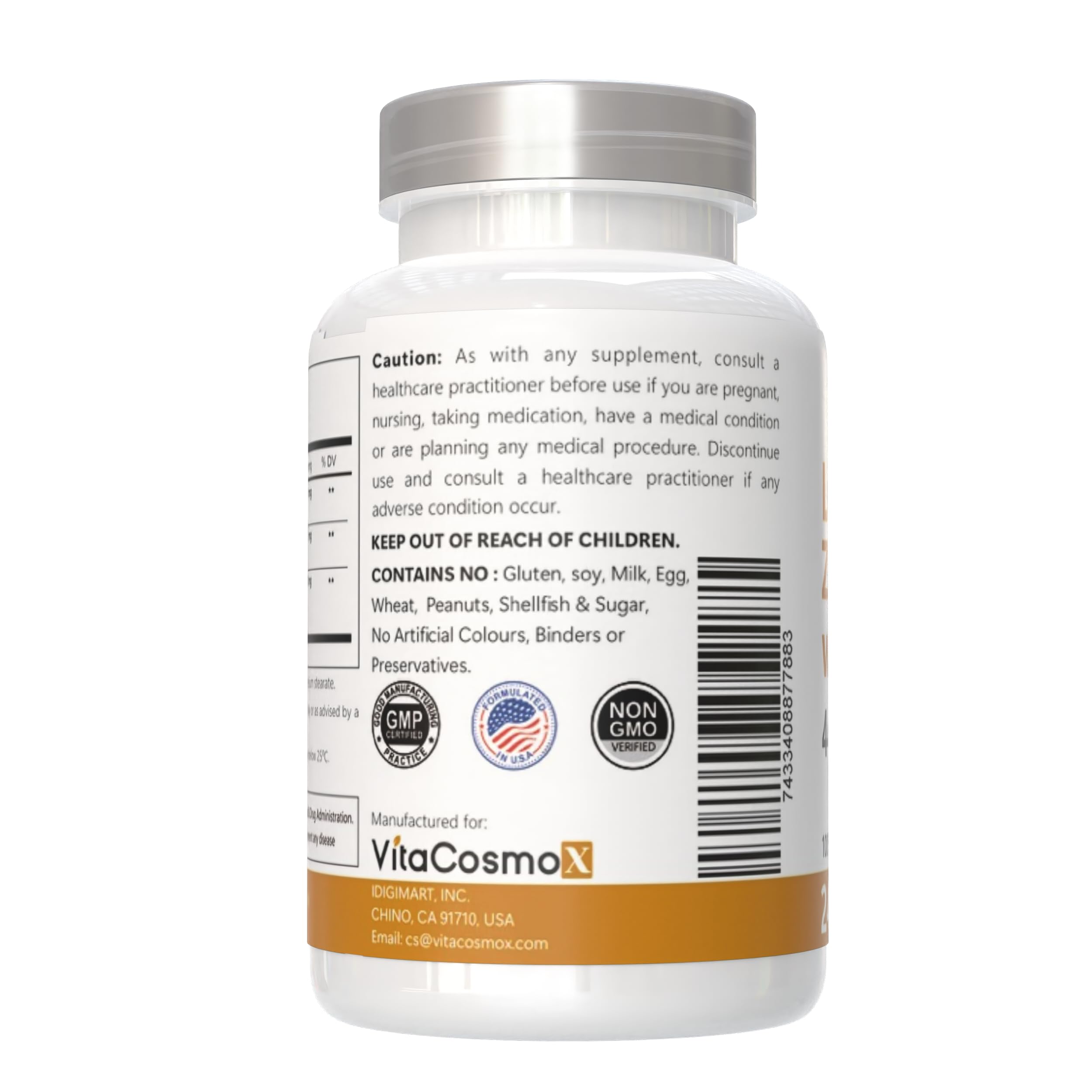 Lutein with Zeaxanthin, Vegan Capsules, 240 Count, 40 mg Lutein + 4 mg Zeaxanthin per Serving, Non-GMO, Gluten-Free — Amazon image 3