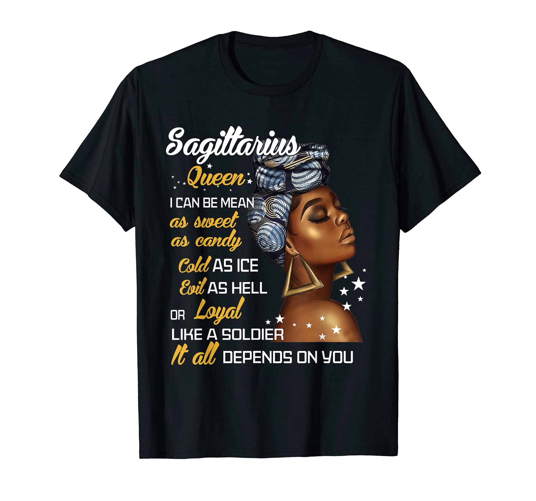 Sagittarius November 22nd - December 21st BirthdayBirthday Gift Sagittarius Queen November or December Women T-ShirtOEKO-TEX STANDARD 100
