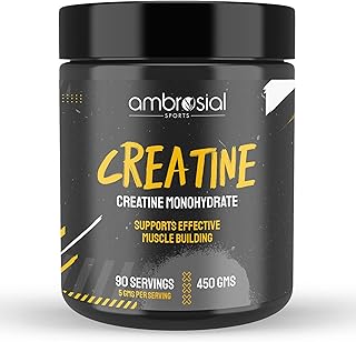 Creatine Monohydrate 450gm | Pure Muscle Power Boost | Enhance Strength & Endurance Naturally |Creatine Supplement for Fitness & Bodybuilding | Non-GMO & Gluten-Free | 90 Servings