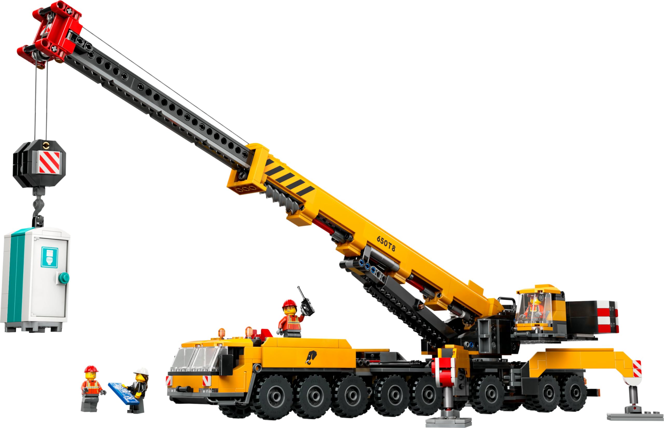 LEGO City Construction Toy Yellow Mobile Crane Gift for Kids