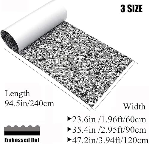 Miniatura 5 de LUBEMIDA Suelo de barco de camuflaje con cubierta de espuma EVA, alfombra marina de imitación para cubierta de mar, lancha, refrigerador, asientos,