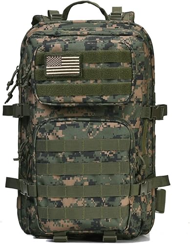 Miniatura 10 de REEBOW GEAR Mochila táctica militar grande del ejército 3 días paquete de asalto Molle Bag Mochilas, Camouflaje, Táctica