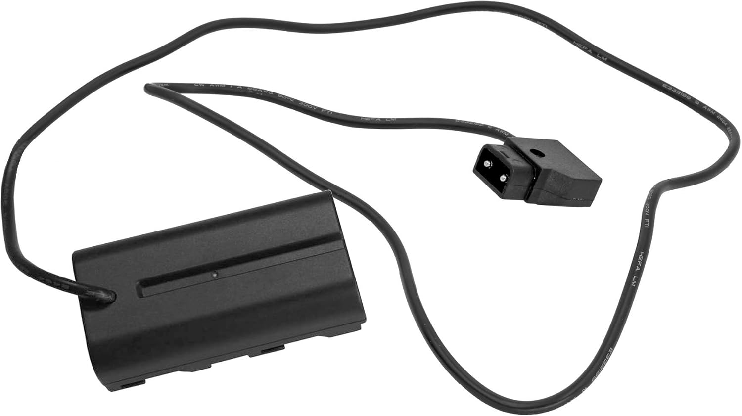 GyroVu High Power (4.5A) D-Tap to Dummy Battery 30” Straight Adapter Cable to Replace NP-F550, NP-F570, NP-F970 Sony-L Batteries to Power DCRVX2100, HDRFX1, HD1000U & HVRZ1U Cameras (V12)