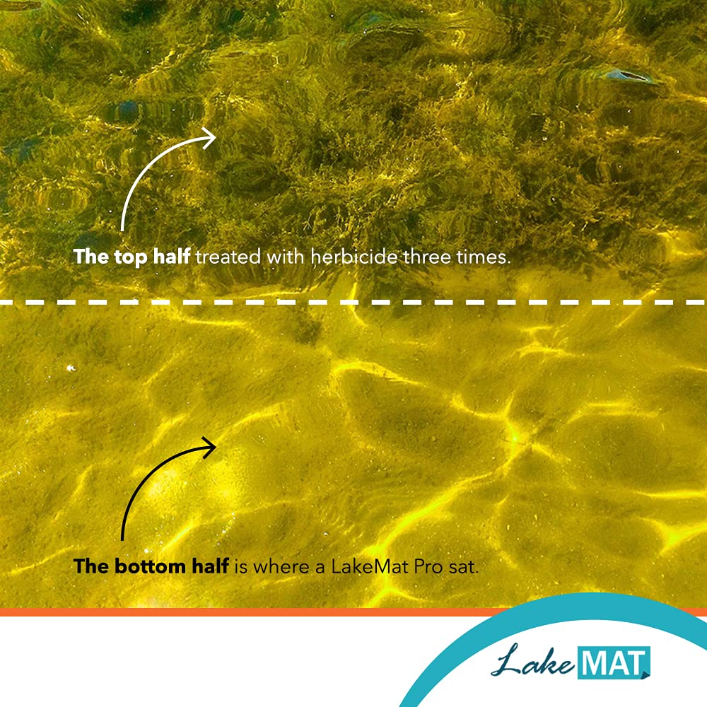 LakeMat PRO XL(12x24) Aquatic Weed Prevention and Clean Lake Bottom