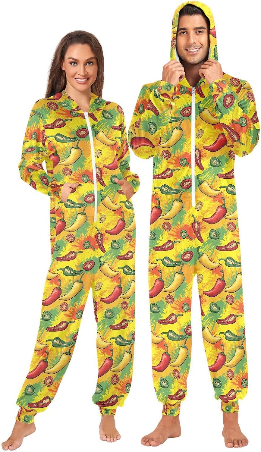 QUGRL Onesies Adult Pajamas Costume for Women Men Unisex Cosplay Sleepwear Homewear Suit Winter S-XL