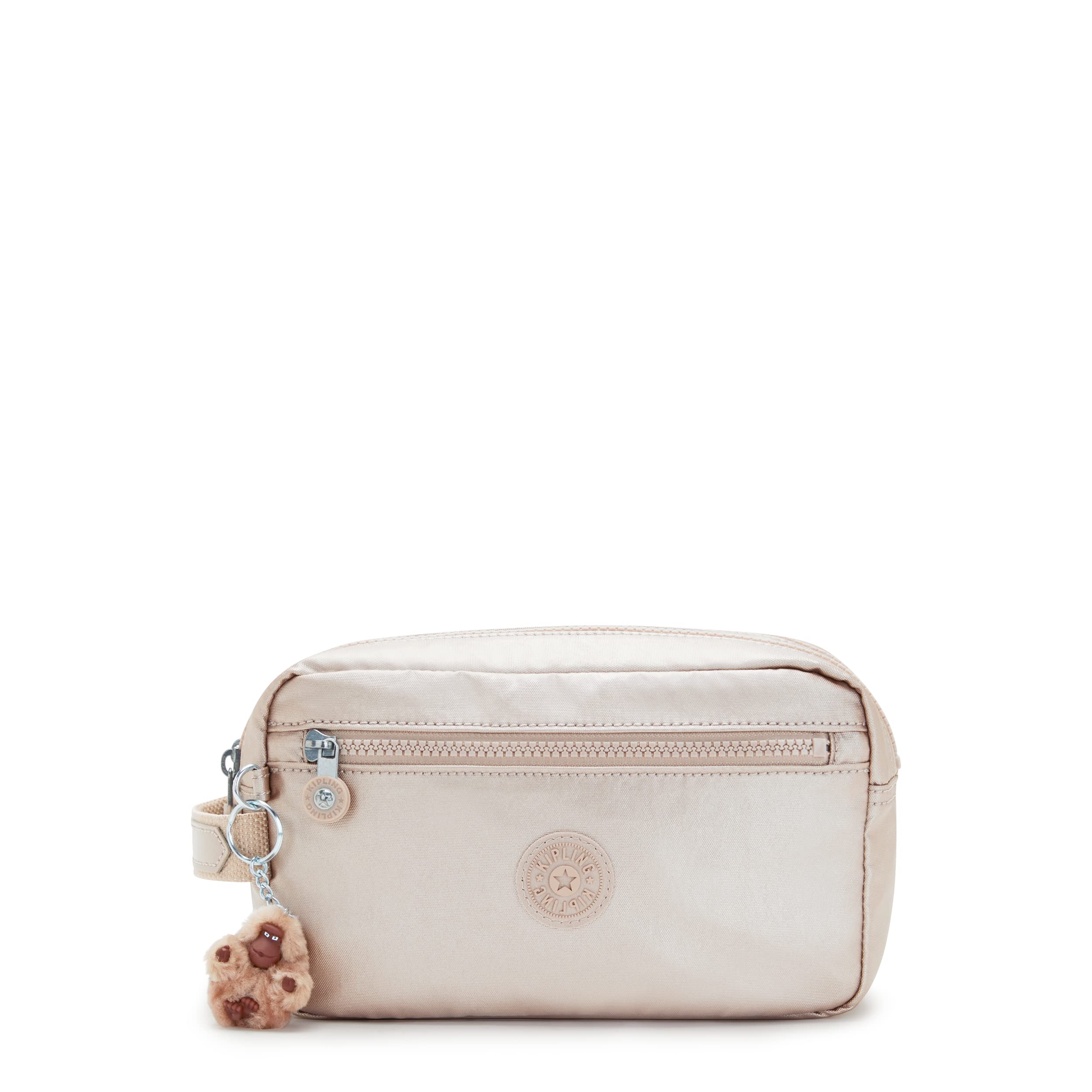 Kipling Porta Passaporto Color Quarzo Metallizzato Nuovo Con Zip