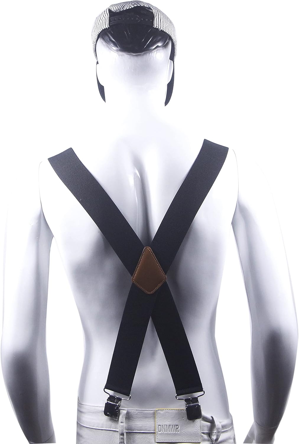 Men's Suspenders X Back 2 Inches Wide with Extra Heavy Clips Adjustable Braces for Men Suspender - Image 4