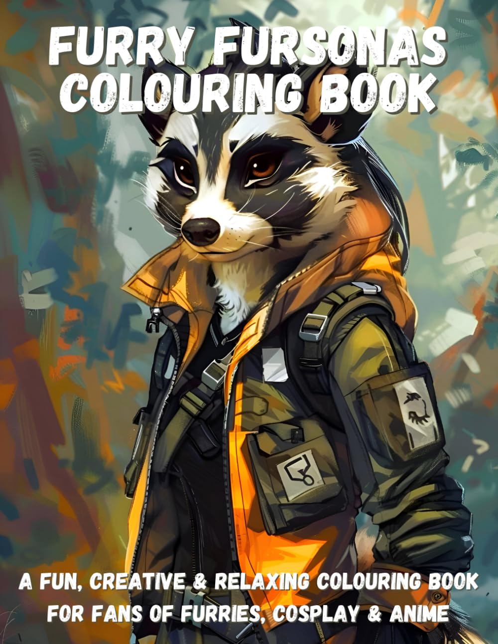 Furry Fursonas Colouring Book: A Fun, creative & Relaxing Colouring Book For Fans of Furries, Cosplay & Anime