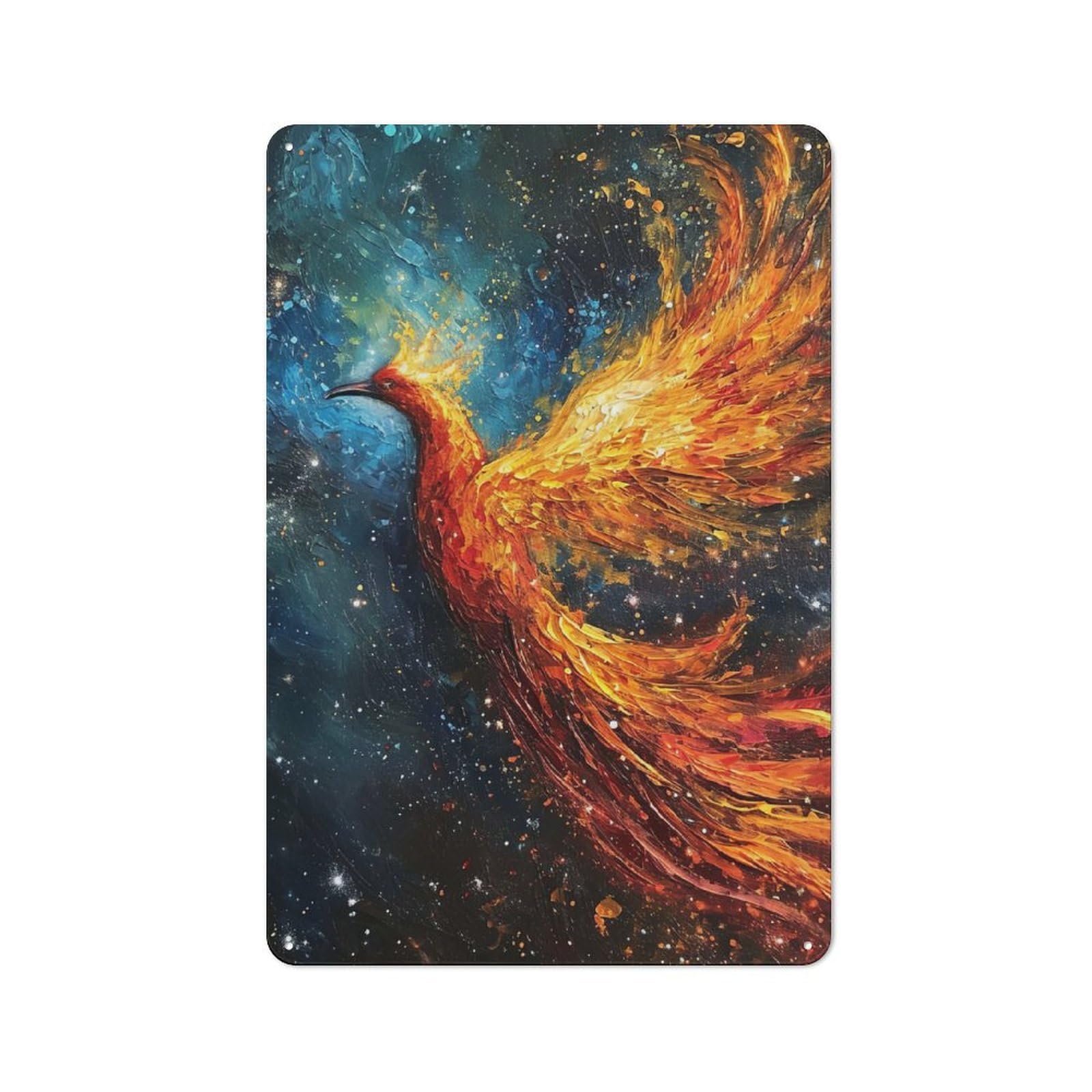 Retro Retro Metal Sign 30x20cm Featuring Phoenix, Garage Wall Decor for Garage, Hobby Room, Office Or Man Cave