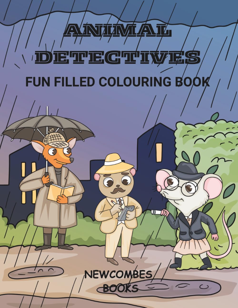 Animal detectives: Fun filled colouring book