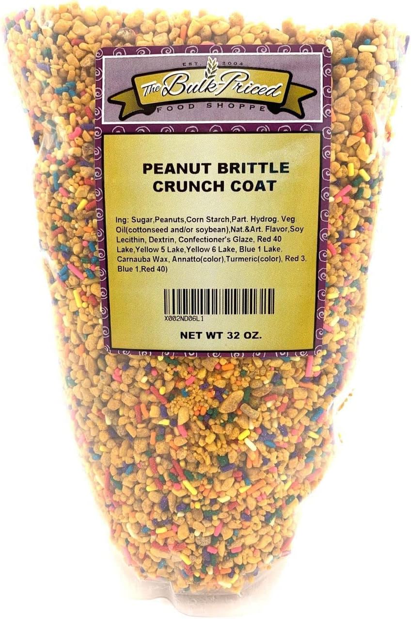 The Bulk-Priced Food Shoppe Peanut Brittle Crunch Coat Ice Cream Topping (2 lb. Resealable Zip Lock Stand Up Bag)