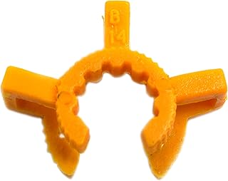 Joint Clip, size 14/23, Standard Taper, Chemical and Temperature Resistant, Yellow, Single Clip - Eisco Labs