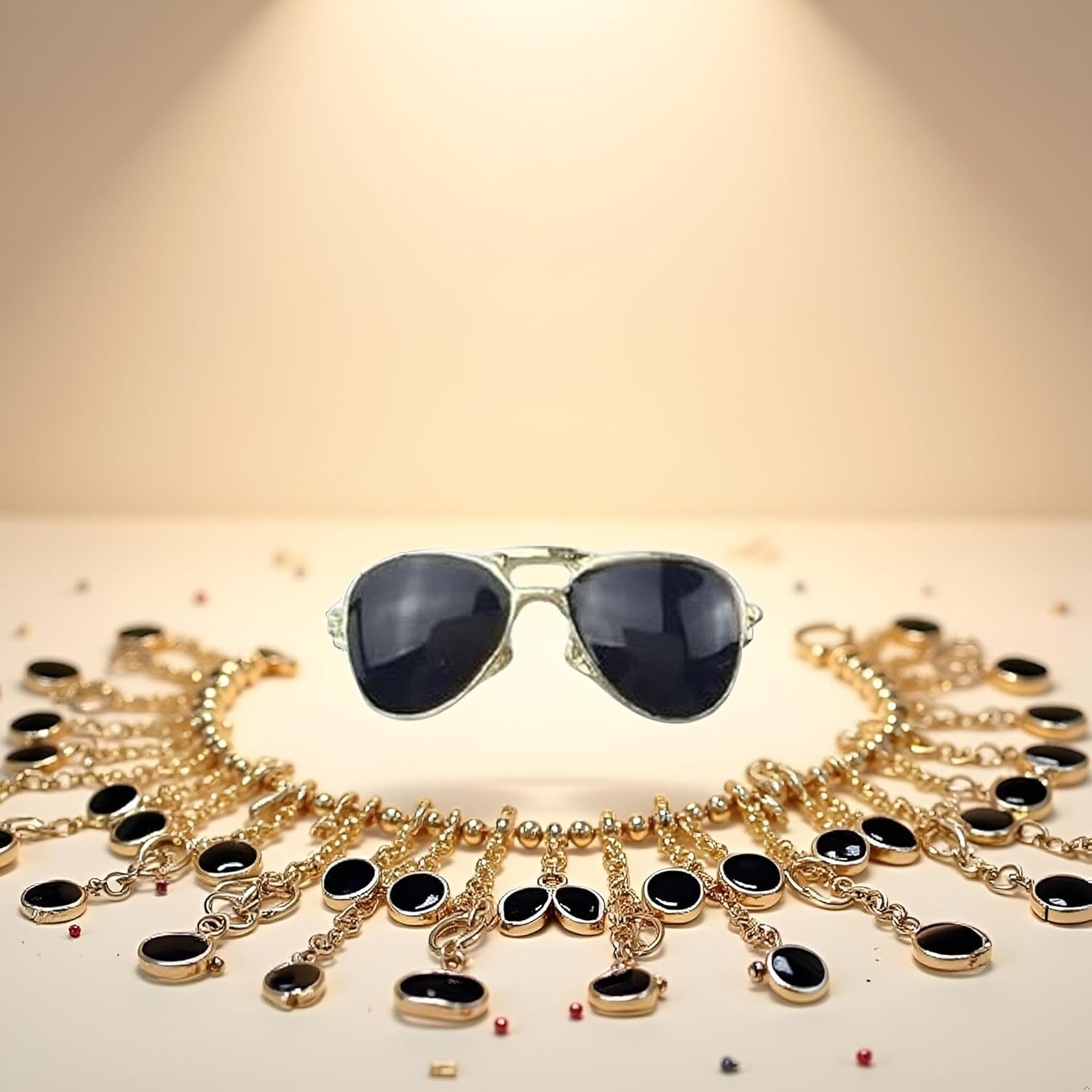 20 Pcs Enamel Sunglasses Charms Pendants Jewelry Making Charms,Jewelry Accessories for Necklace Bracelet Making, Decoration(Black) - Image 2