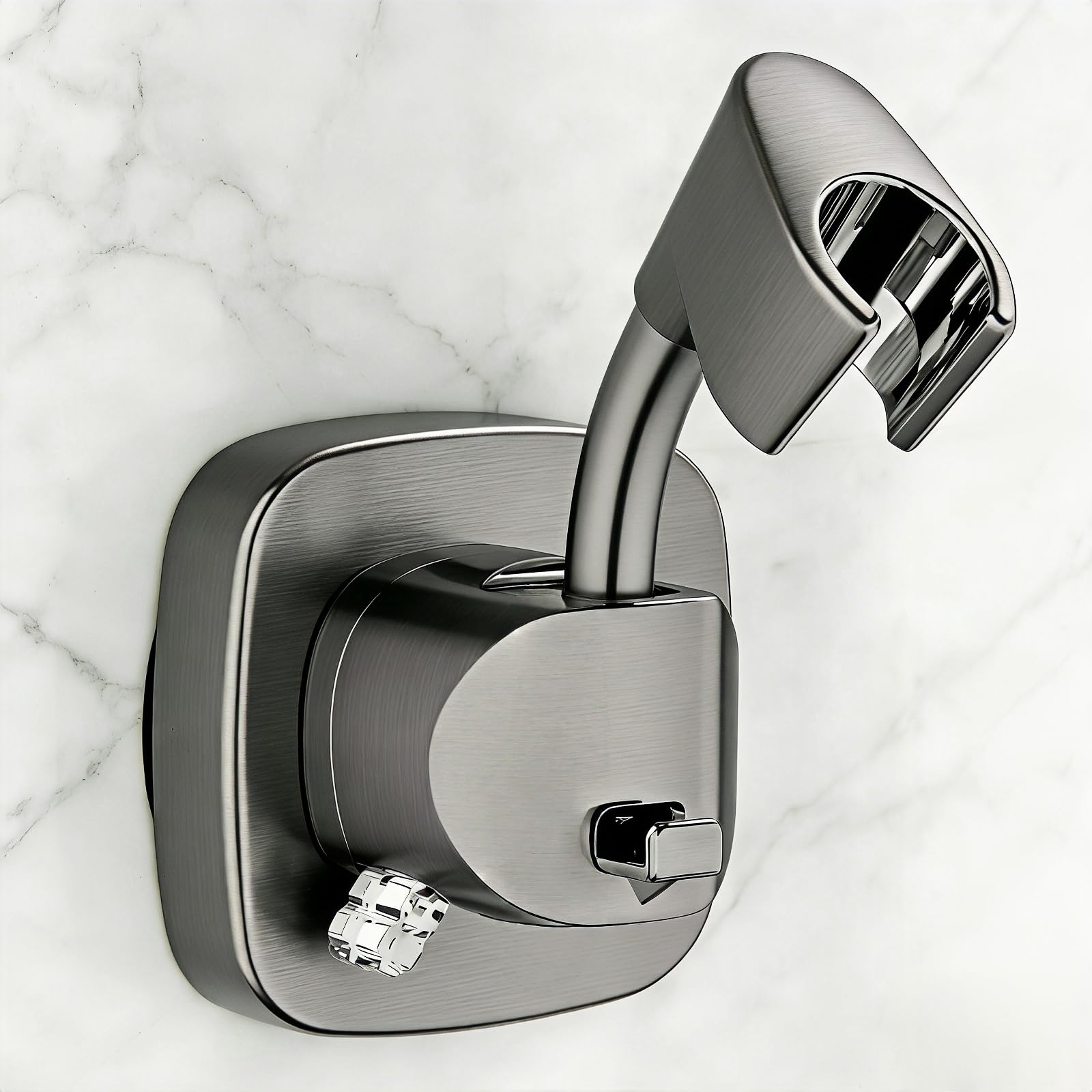 360° Swivel Shower Head Holder with Strong Removable Suction Cup | 10kg Load Capacity, Tool-Free Installation in Seconds Removable and Rustproof Shower Bracket with Chrome Polished for Bathroom