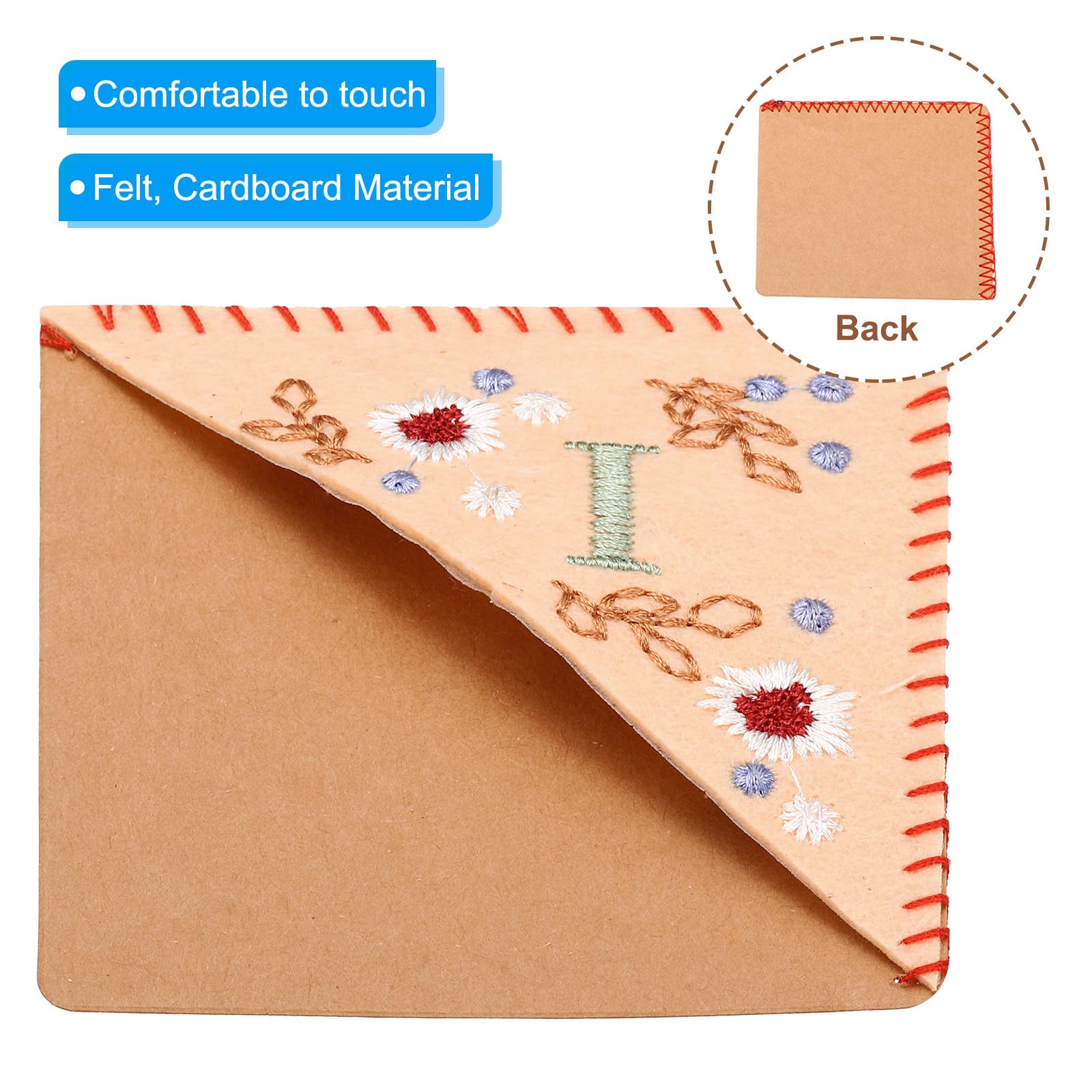 PATIKIL Personalized Embroidered Corner Bookmark - Image 3