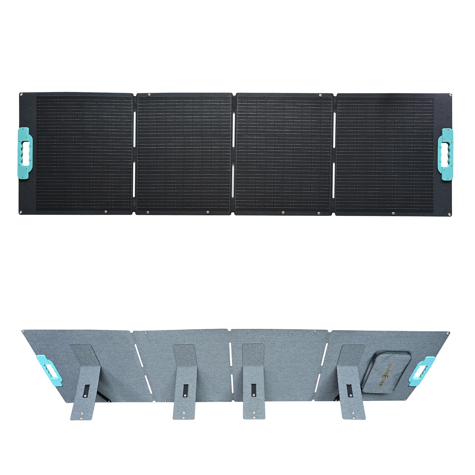 enjoy solar® faltbares Solarpanel Helios 200W 12V, 182mm Solarzellen 10 Busbars Solarpanel ideal für Wohnmobil, Balkonanlage, Gartenhäuse, Boot und Camping