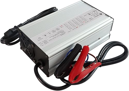PacPow Cargador de batería LiFePO4 de 14.612 V 30 A CACC para baterías recargables de ciclo profundo de fosfato de hierro de litio de 12.812 V