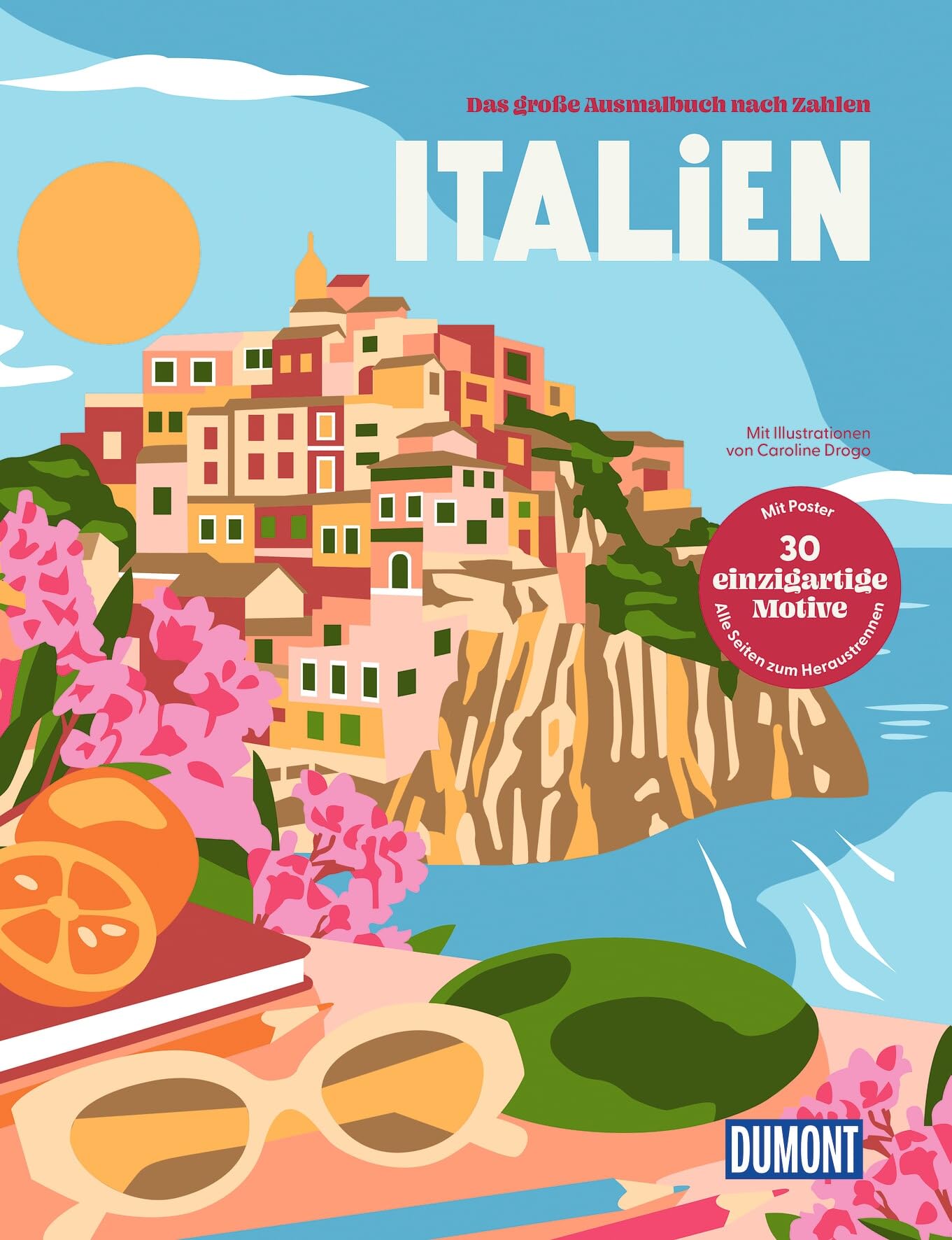 Italien - Das große Ausmalbuch nach Zahlen (DUMONT Geschenkbuch)
