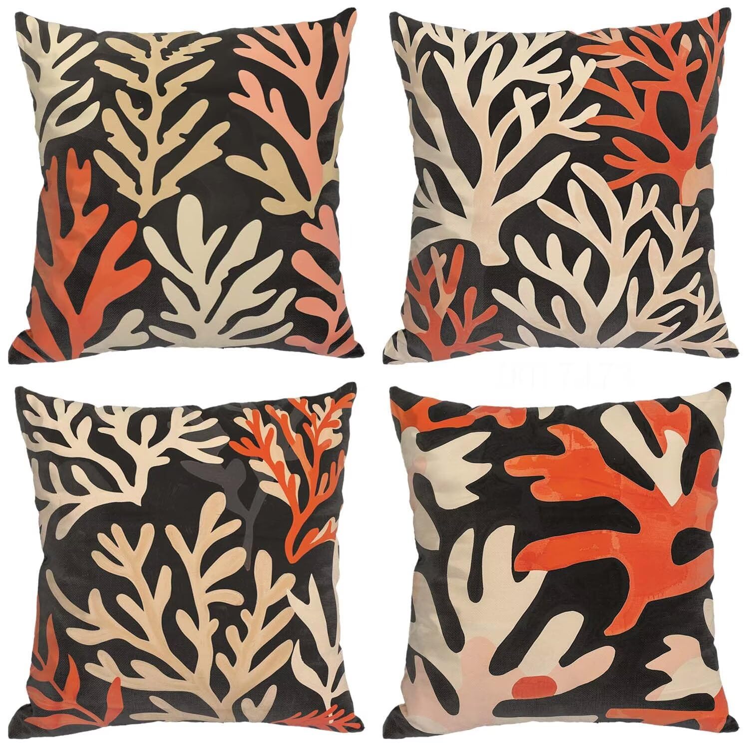 Housse de coussin rouge pour canapé salon et décoration de chambre