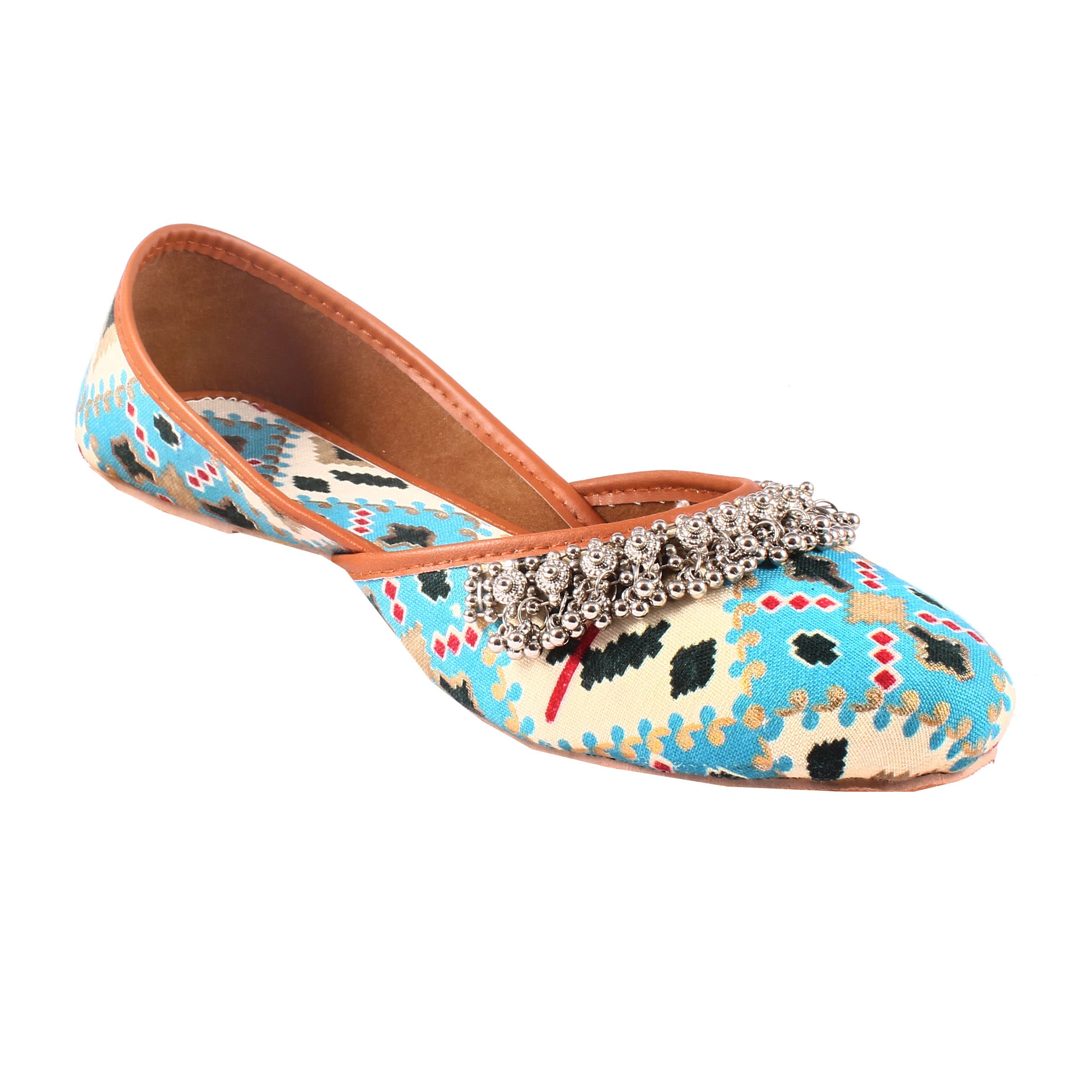 Babbotty Women's Jutti with Payal | Mojari | Bellies | Jutiya | Ladies Juti | Girls Jaipuri Jooti-picture-18