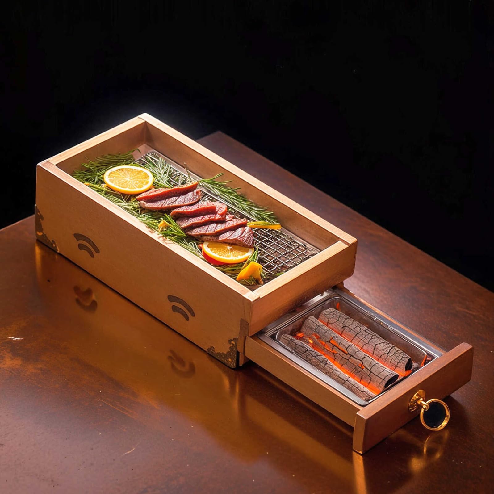 BBQ Grill Smoker Box per barbecue a gas e carbonella, perfetto per affumicare carne e bistecche, ideale per ristoranti e amanti del barbecue