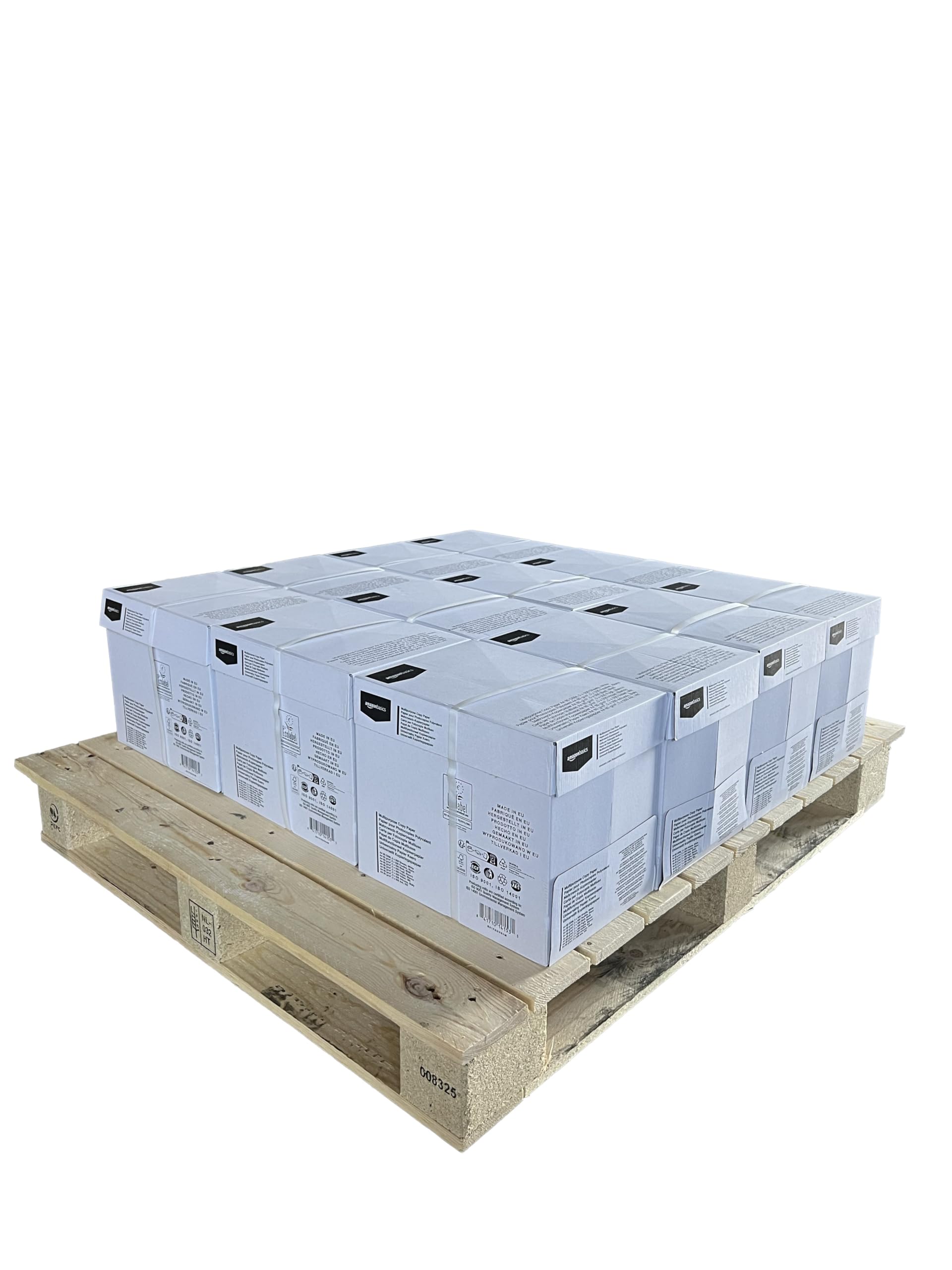 Amazon Basics Multi-Purpose Copy Printer Paper, A4 80 GSM, Pallet, 30,000 Sheets (12 Boxes), White