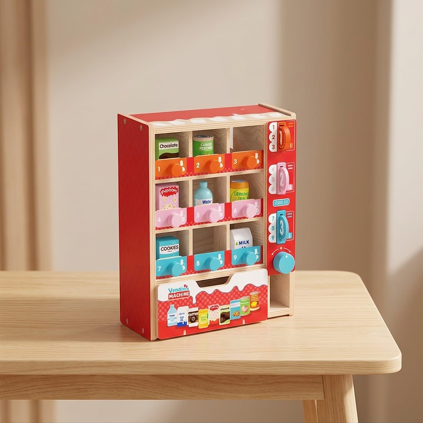 Qianly Distributeur Automatique Éducatif | Distributeur Pièces, Coloré, Machine Automatique, pr École Maternelle, Pits
