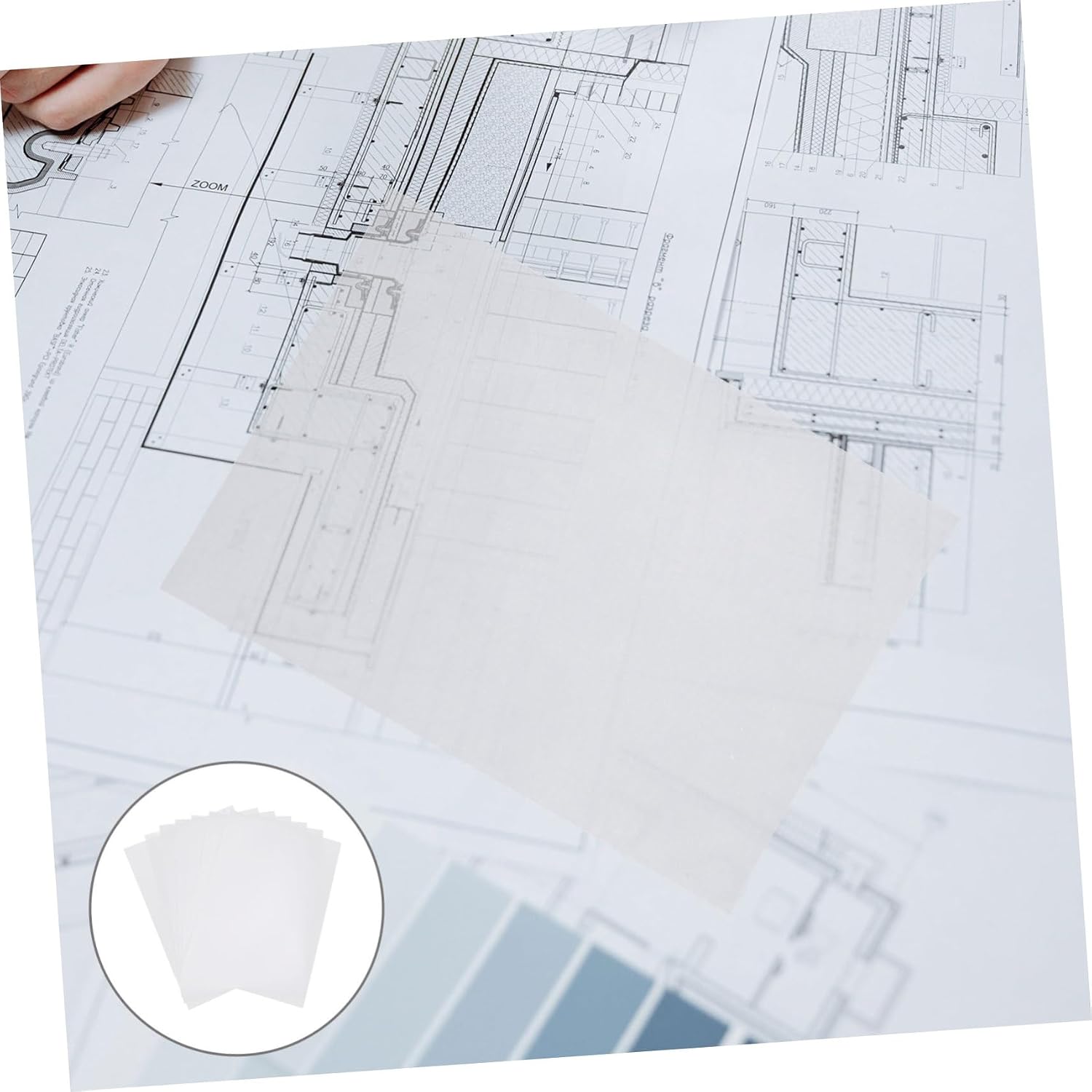A4 Blank Trace Paper 50 Sheets Translucent Drawing Paper