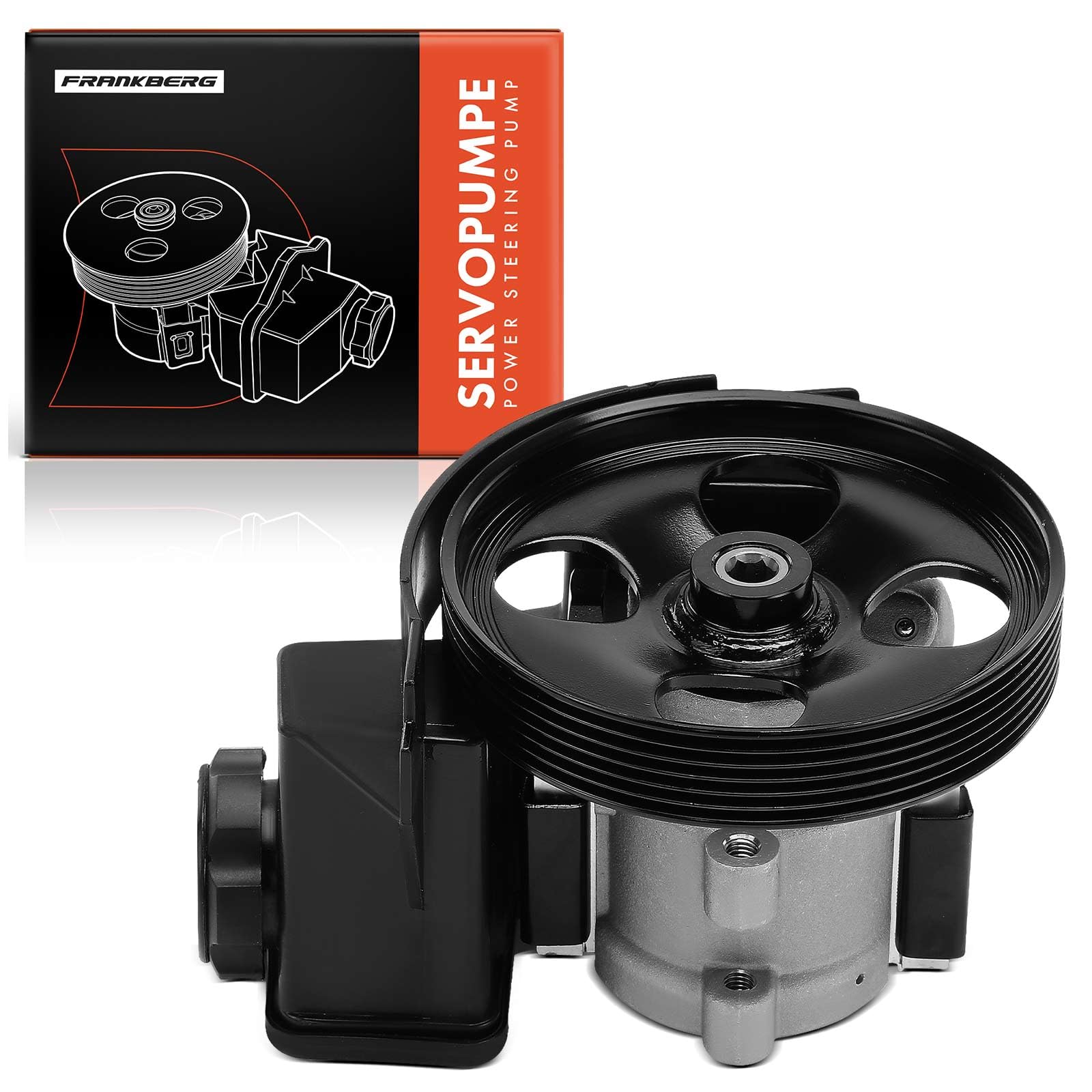 Frankberg 1x Pompe de Direction assistée Compatible avec 206 CC 2D 1.6L 2.0L 2000-2007 206 Hatchback 2A/C 1.1L-2.0L 1998-2009 206 Berline 1.4L 1.6L 2007-2008 Remplacer# 4007Z4