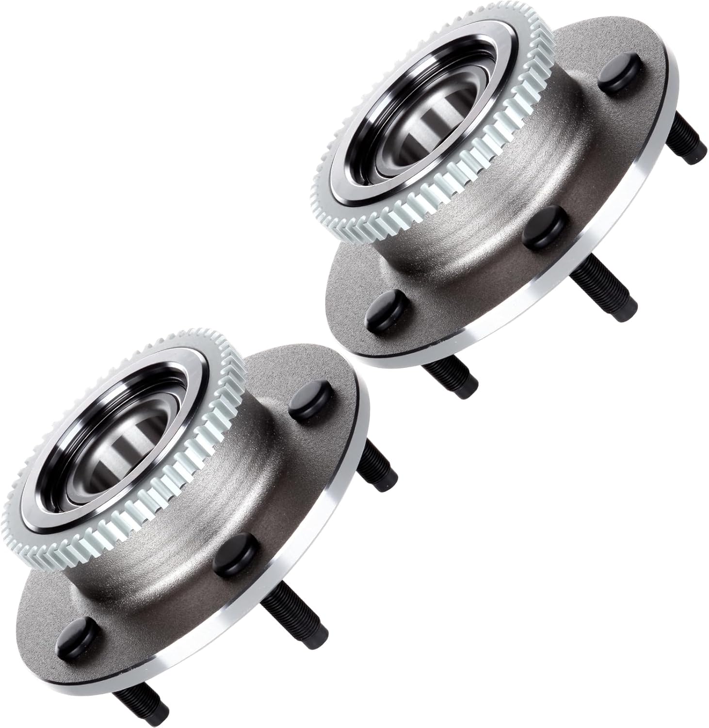 ECCPP Replacement for Pair of 2 Front Wheel Hub Bearing Assembly for 2000-2001 Dodge RAM 1500 Pickup 2WD 5 Lugs w/ABS 515084 x2