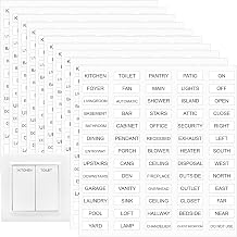 650PCS Light Switch Labels Stickers Transparent Waterproof