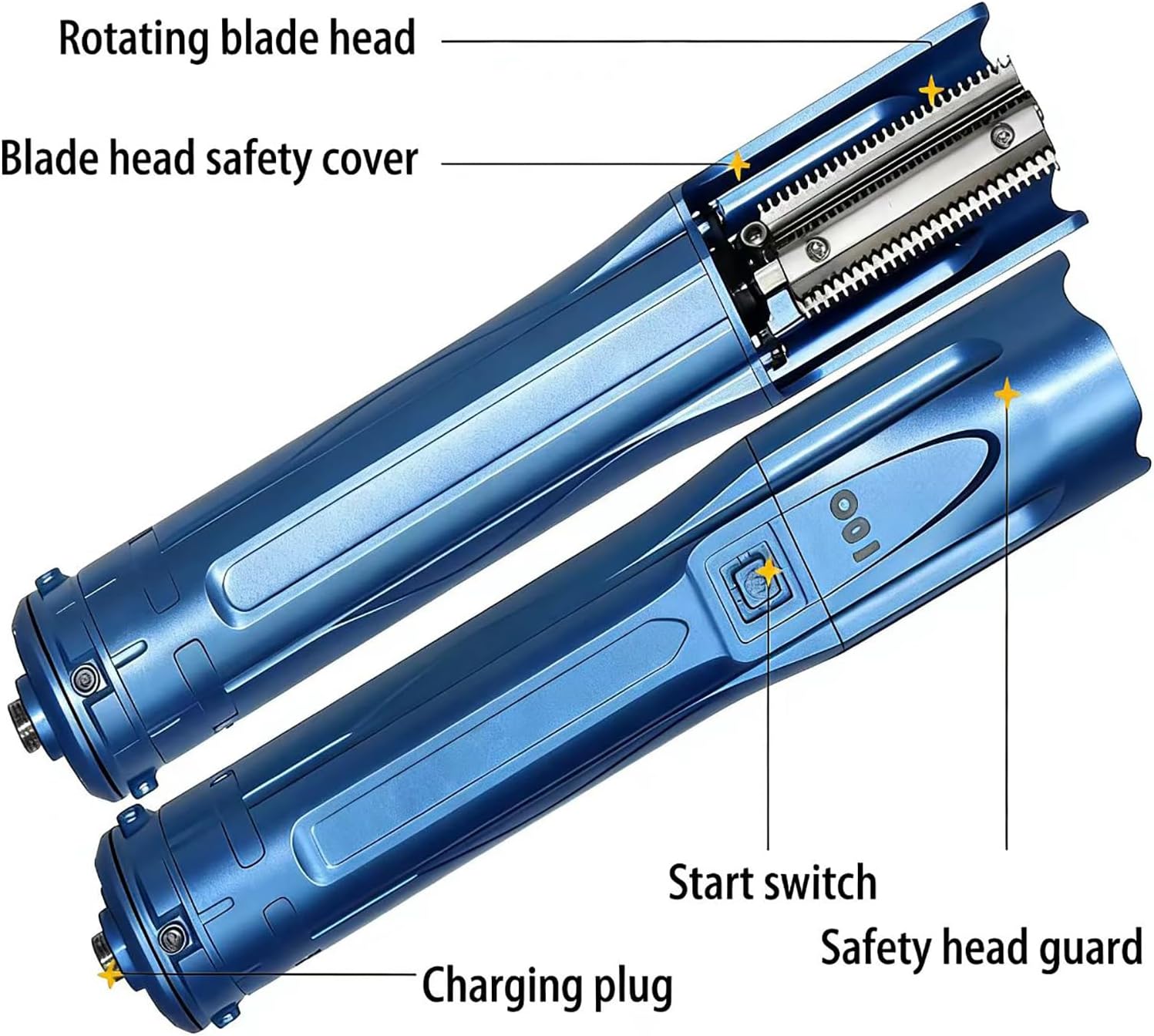 COYEUX 50W Electric Fish Scaler Remover, Powerful Dynamic Fish Scaler, with 2600mAh Rechargeable Batteries, Speed 5000rpm, for Chef and Home Cooks Fish Cleaning Tools