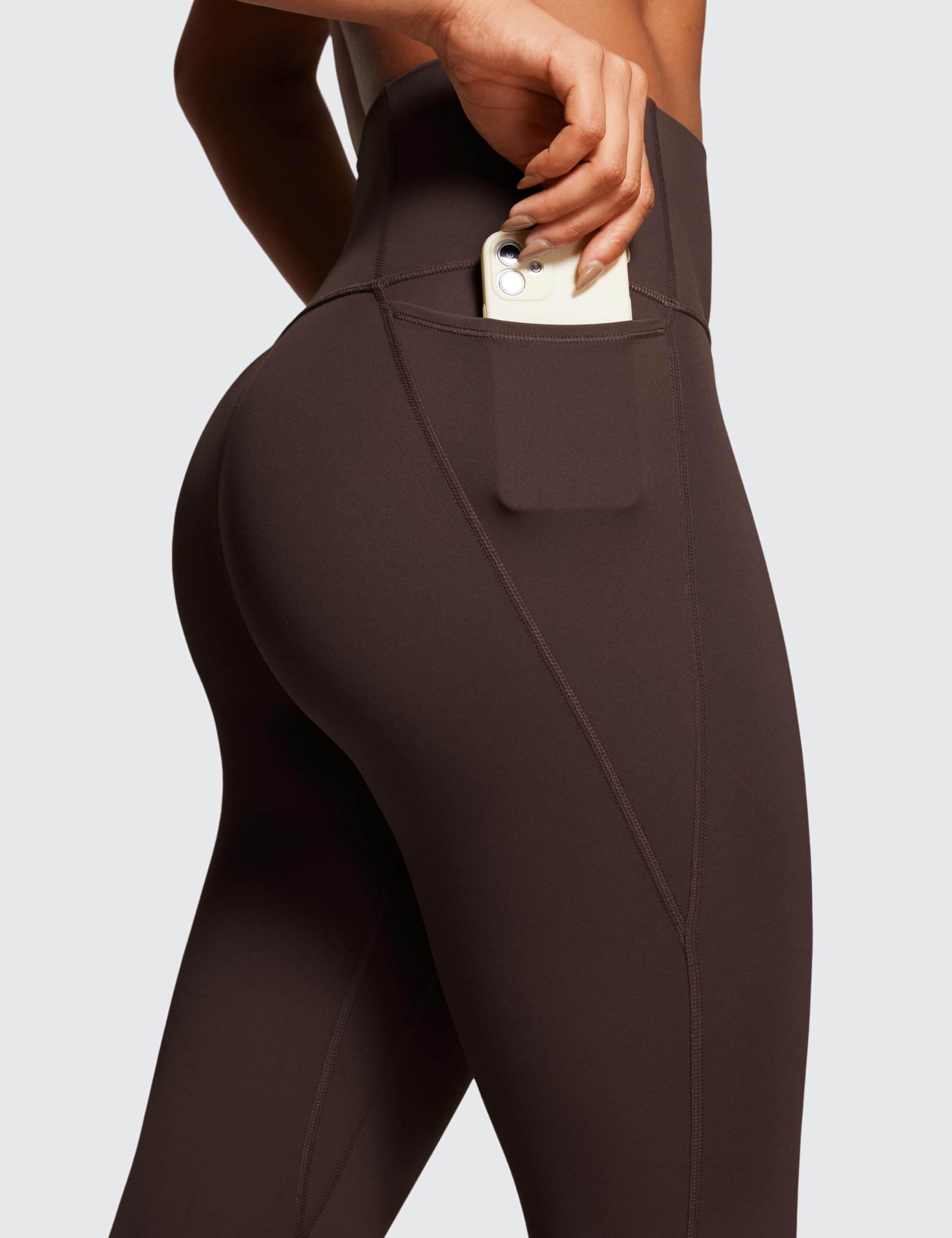CRZ YOGA Damskie Legginsy Butterluxe Gym 28''-Legginsy treningowe o wysokiej talii z kieszeniami Masło Miękkie Legginsy jogi