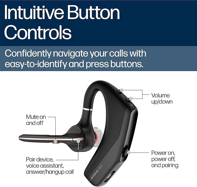 Poly Voyager Legend 50 - Auricular Bluetooth con Micrófono miniatura 9