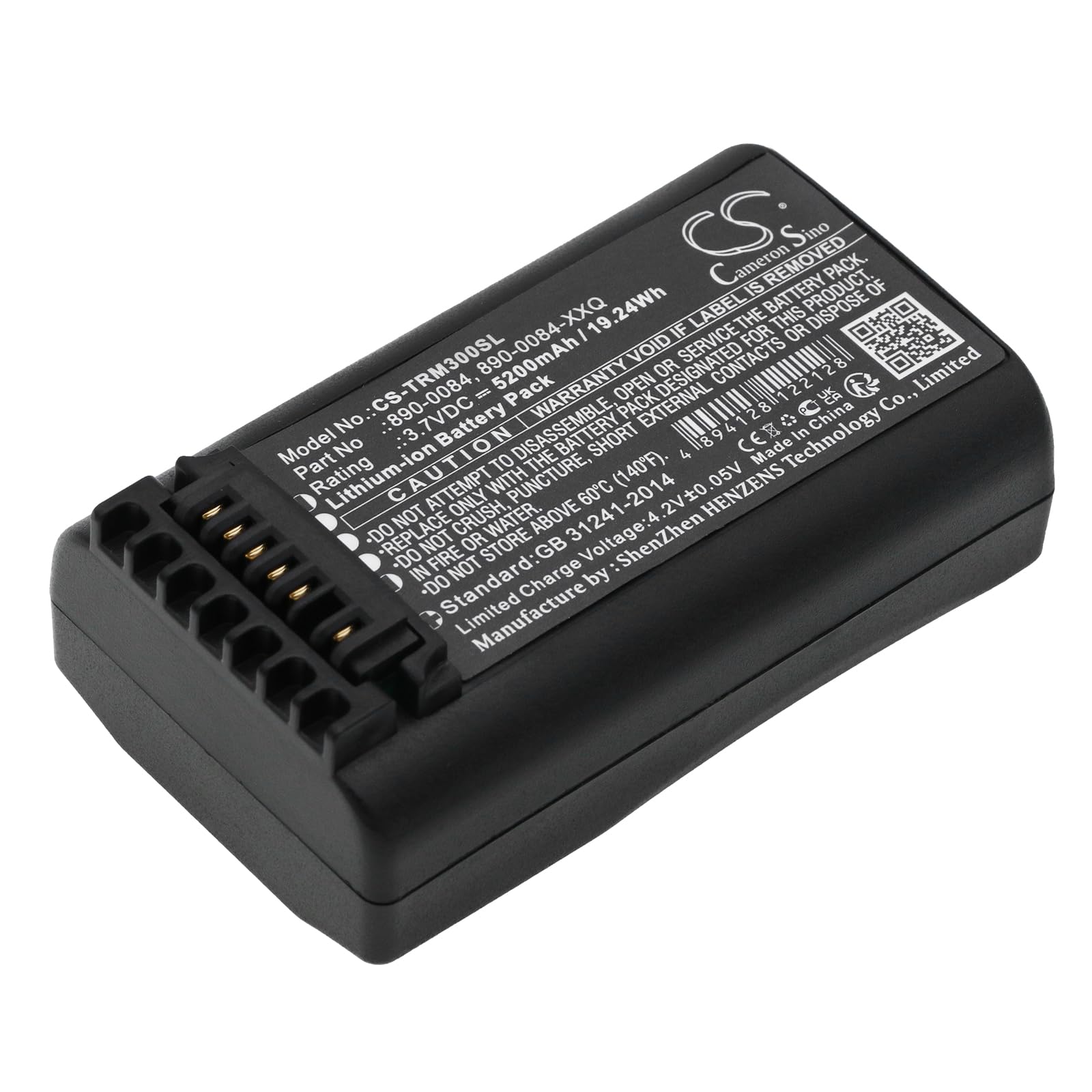 TECHTEK Batteria 5200mAh compatibile con [Trimble] ECL-FYN2HED-00, ECL-FYN2JAF-00, ECL-FYP2HED-00, EEL-FYN2HED-00, EEL-FYN2JAF-00, EGL-FYN2GEB-00, EGL-FYN2HED-00, EGL-FYN2JAF.00, EGL-FYP2GEB-00, FBA