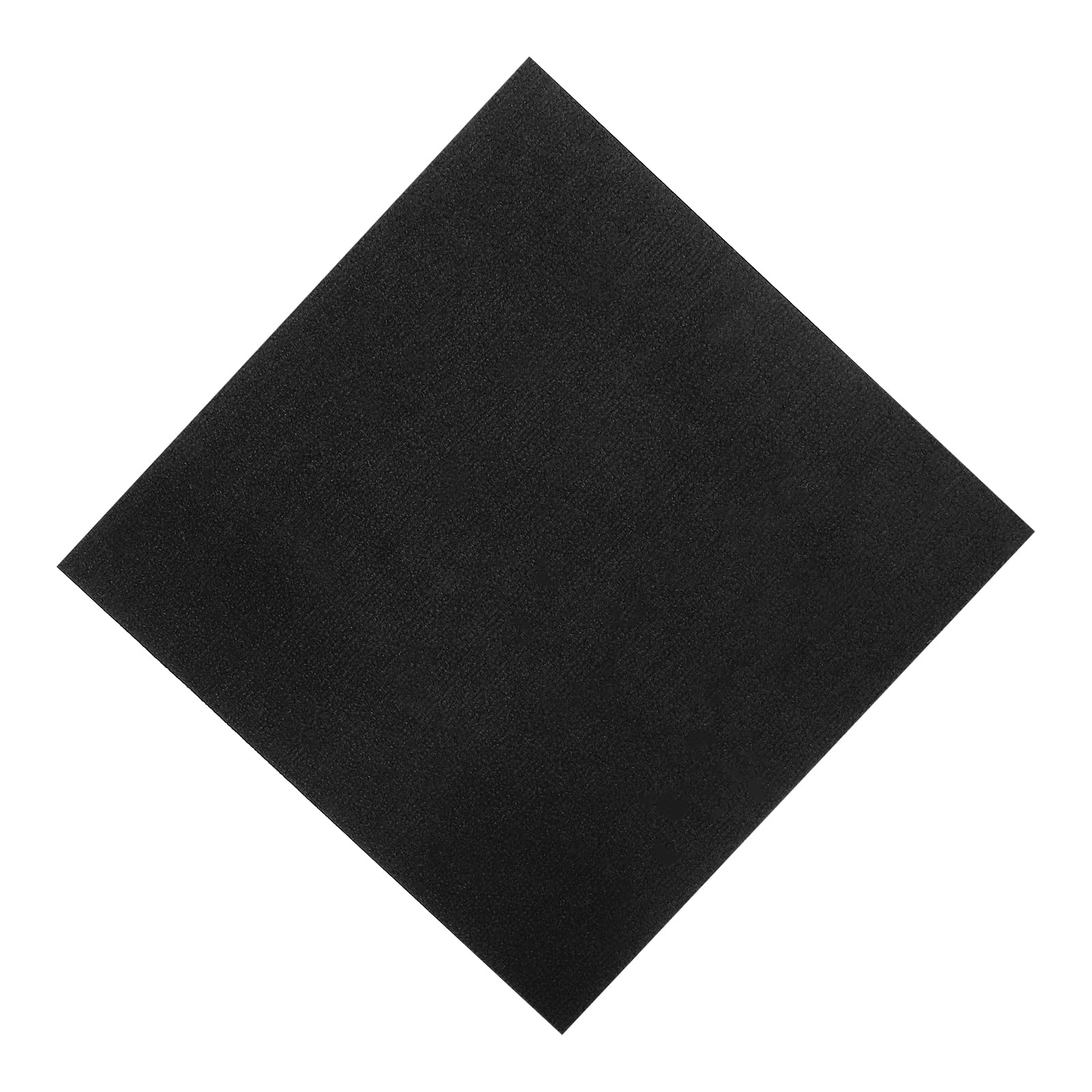 Lot de 20 carreaux de tapis carrés auto-posés - 50 x 50 cm - Résistant - Avec patch adhésif pour toutes les pièces, maison, bureau, chambre à coucher - Antidérapants - Noir - 5 m²