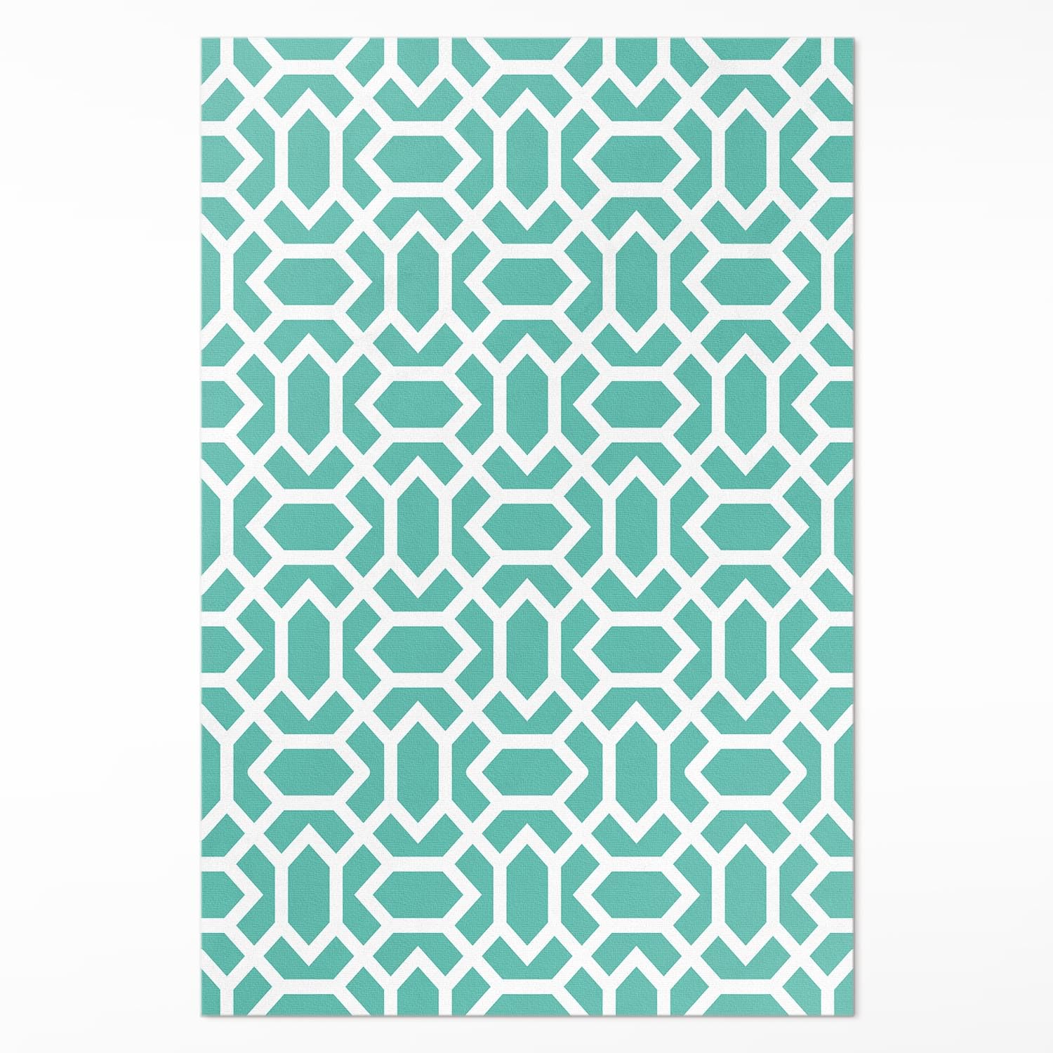 Tapis du Sol Vinyle 60x90 cm Rectangle Maison Deco Entretien Facile Résistant à la Décoloration pour Cuisine Salon Chambre l'intérieur PVC Floorart Design - Carreaux irréguliers