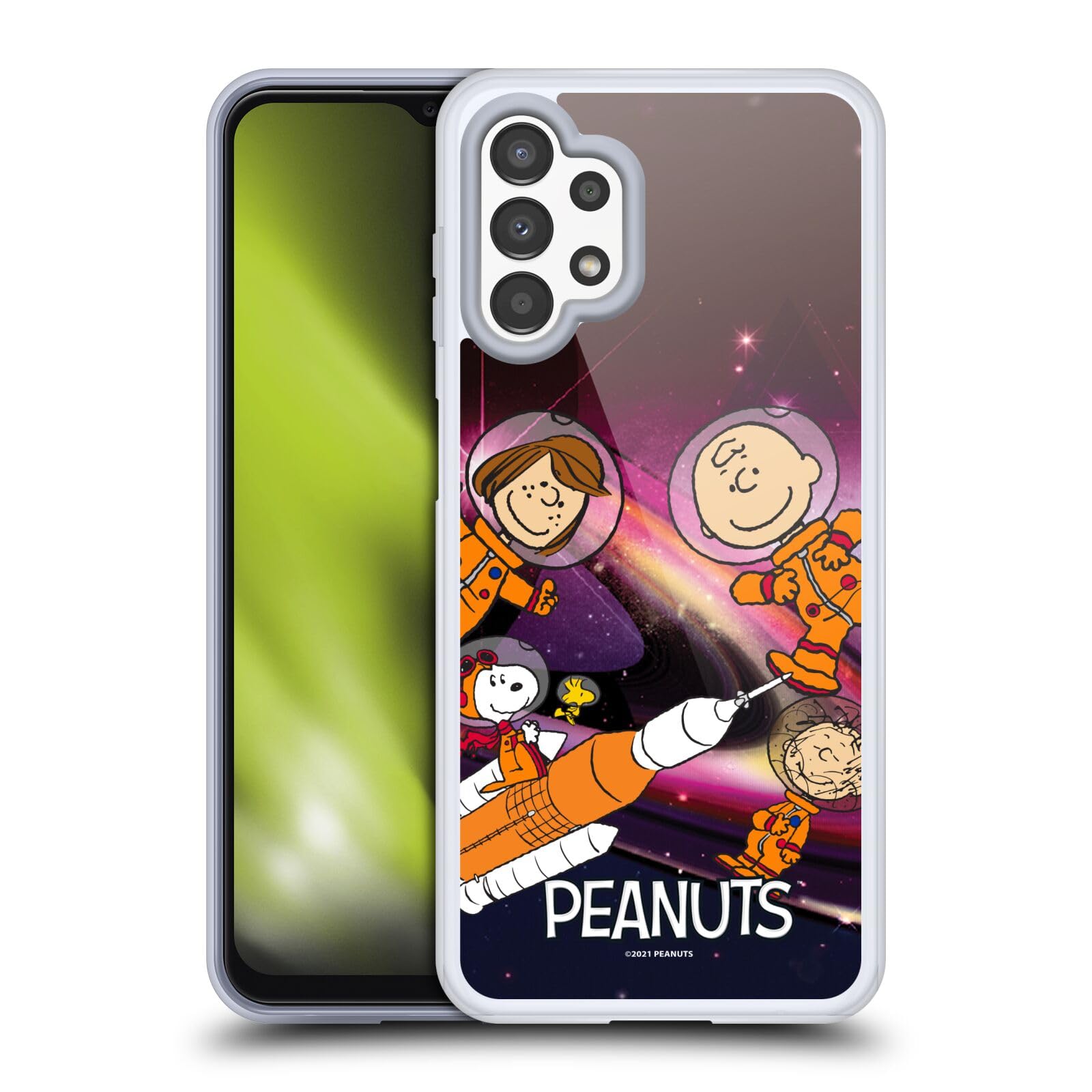 Funda Galaxy A13 Peanuts silicona suave espacial 7