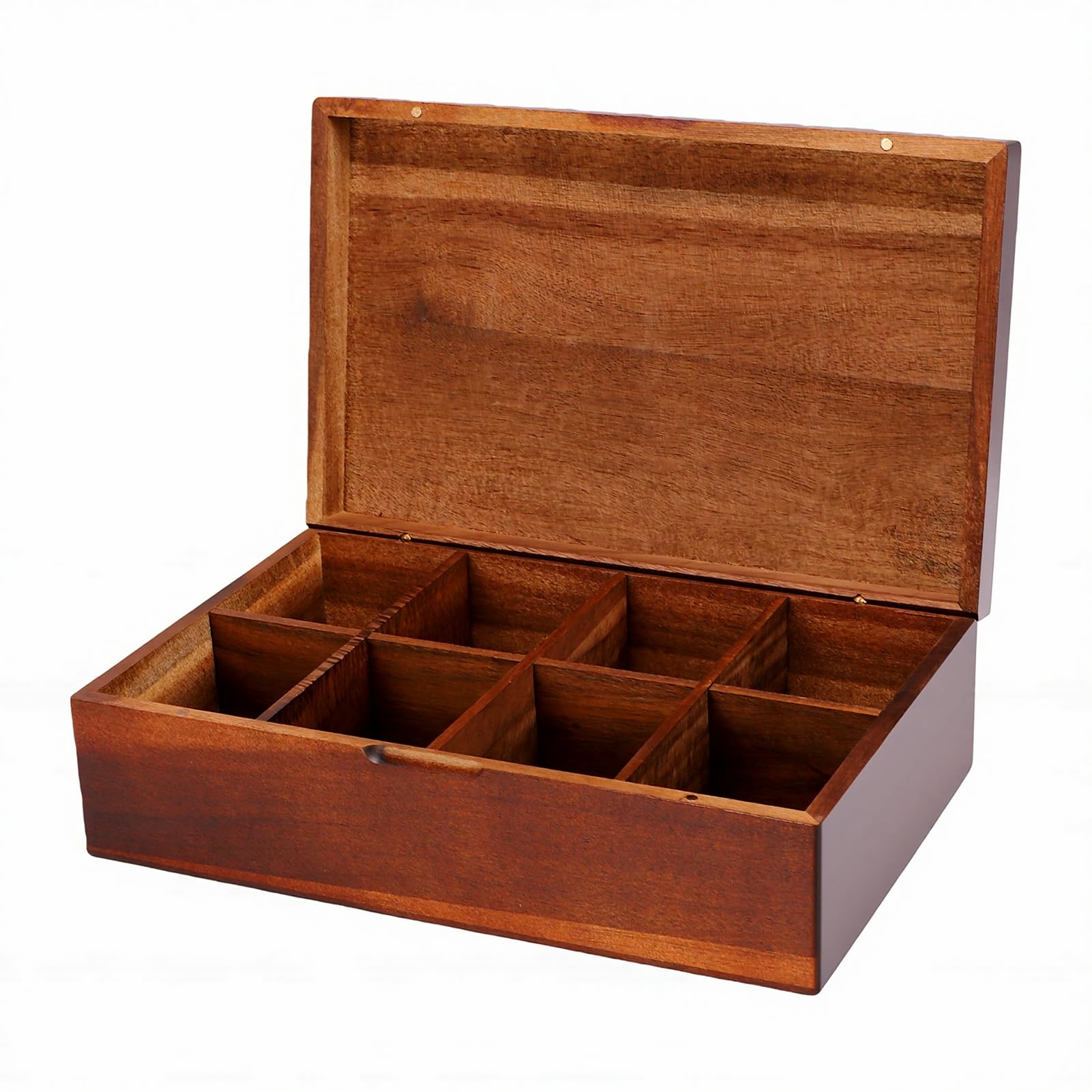 Cosiki Organizzatore di Scatole per Bustine di tè in Legno con Scomparti Multipli per e Ufficio, Contenitori Rustici Ed Eleganti