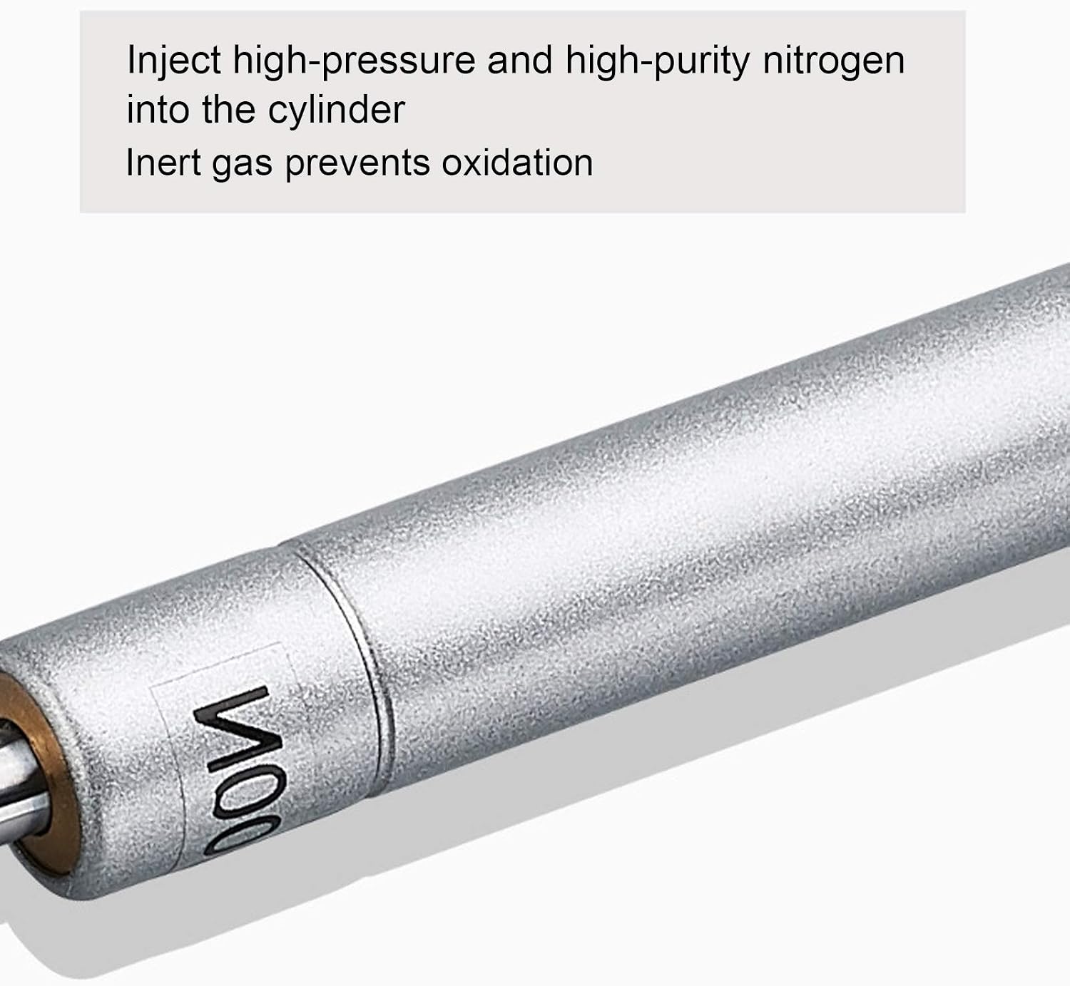 Garosa Hydraulic Support Rod, Aluminum Alloy Pneumatic Rod 100N Load 10.4in Extension 7in Retracted, Electroplated Polished Support for Tatami Cabinet Door Furniture Hardware
