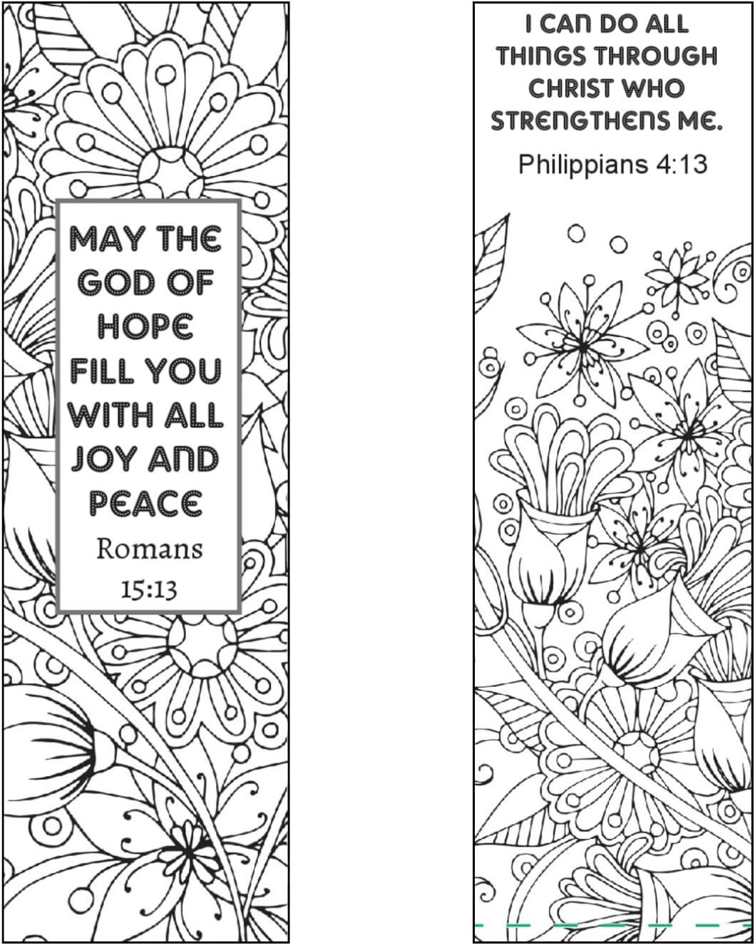 100 Premium Christian Coloring Bookmarks, Uncoated, Made iin USA, Bible Verse Bulk Pack for Women’s Ministry