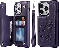 Vista 21 de Cavor Funda tipo cartera para iPhone 14 Pro Max con tarjetero, funda para teléfono iPhone 14 Pro Max para mujeres y hombres, funda 14ProMax