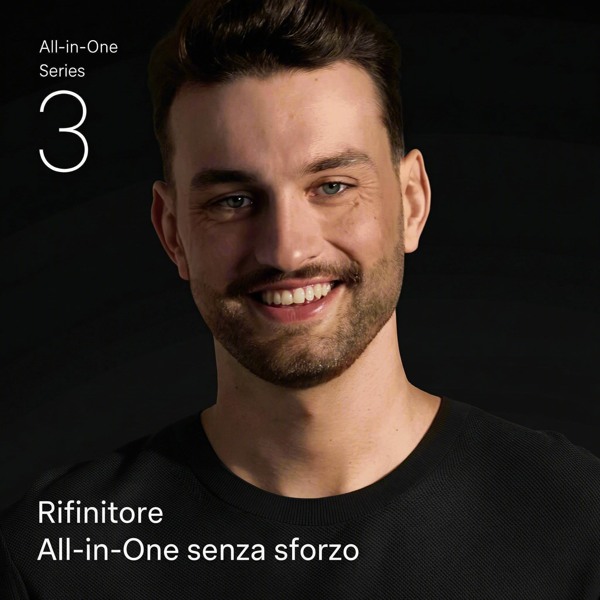 Braun Rifinitore All-in-One Series 3, Rasoio Elettrico Barba e Capelli 8in1, Lama Ultra Affilata, Rasoio Elettrico Corpo Uomo, 14 Lunghezze, 50 Min. di Autonomia, Styling Facile Viso e Capelli,Aio3545