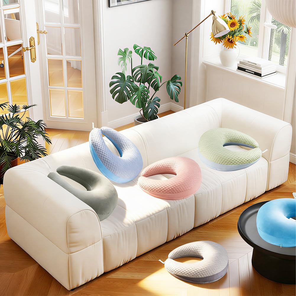 Ergonomisches Crealis-Kissen, Häkelkissen Stützkissen, Häkelkissen Stützkissen, Gaming Kissen, Ergonomisches Gaming Armkissen, Leicht, Tragbar, Lindert Verspannungen (Silbergrau)