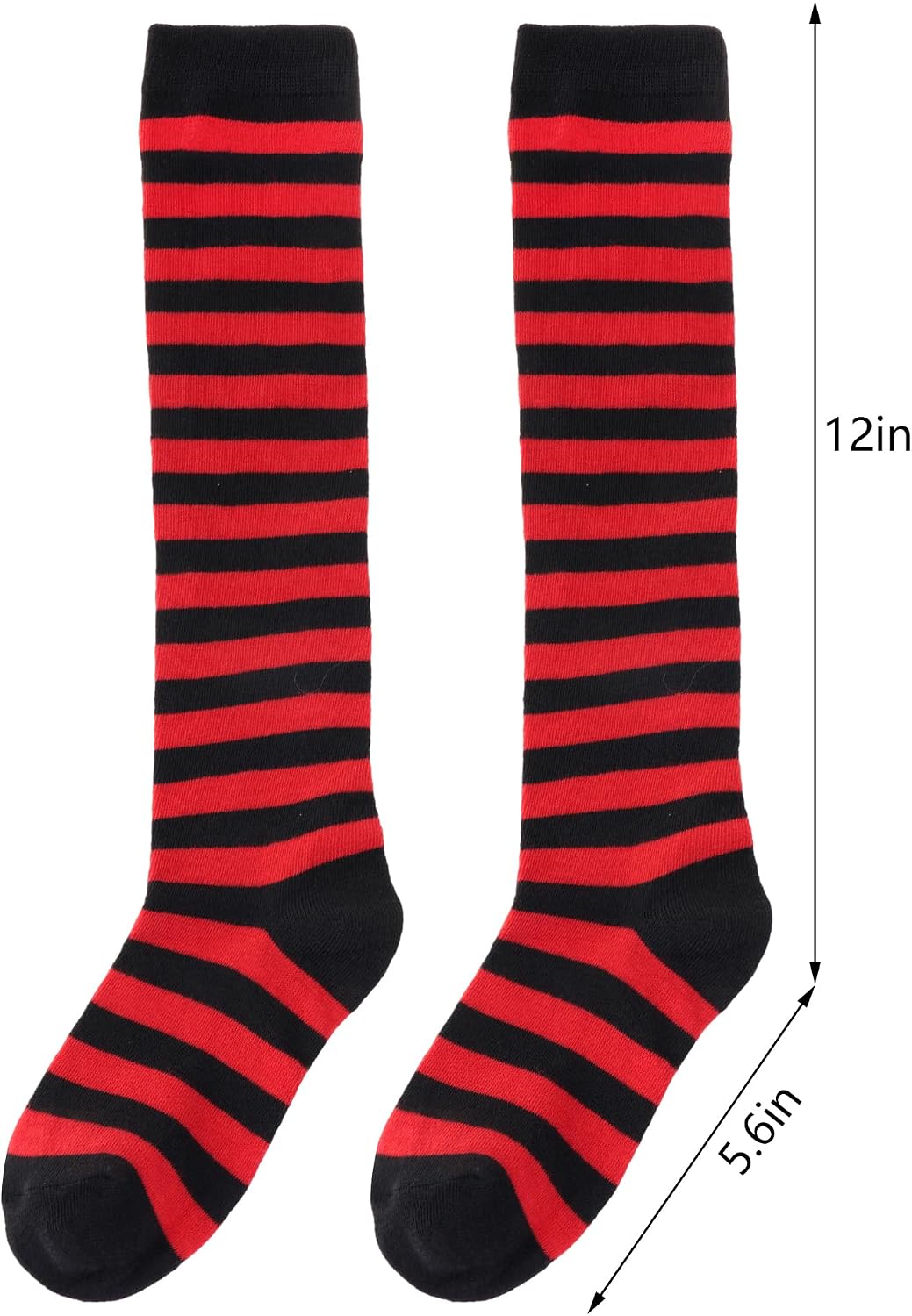 Kids Girls Striped Knee High Socks Long Socks image 4
