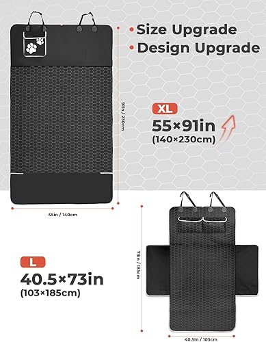 Miniatura 3 de Oasser SUV Forro de carga para perros, forro de carga grande para SUV, cubierta impermeable para maletero para perros con bolsillo desmontable