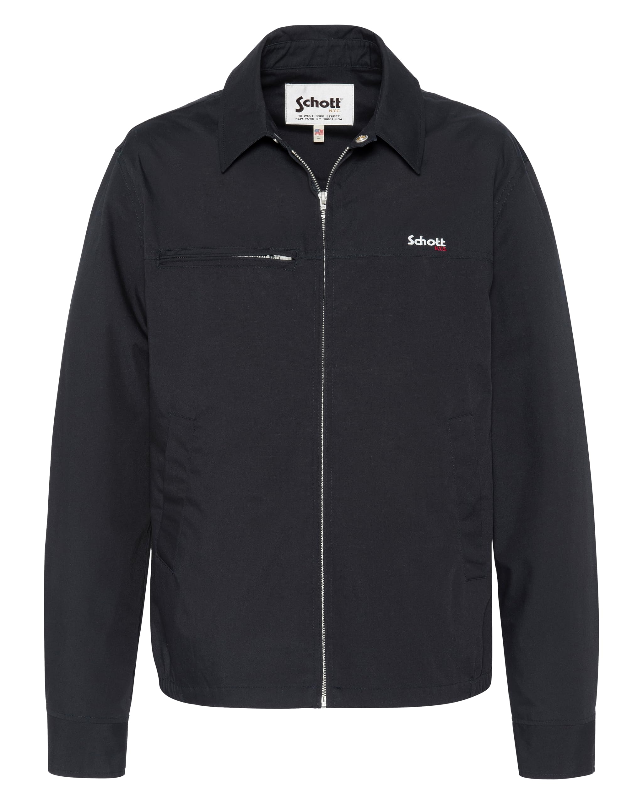 Schott NYC CADAMS Navy Men's Jacket, L, navy blue, L