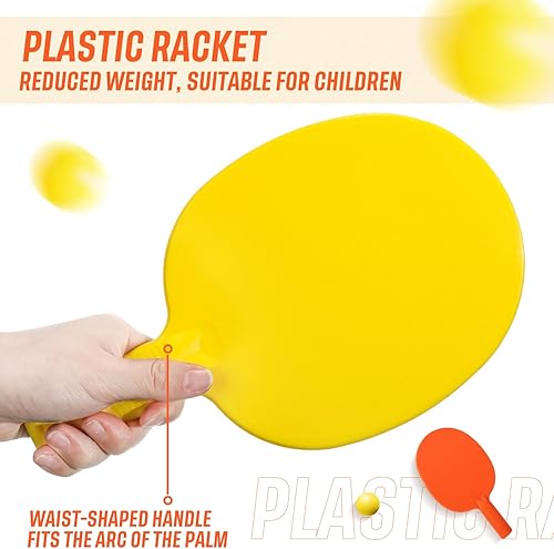 Miniatura 3 de Juego de paletas de tenis de mesa de plástico a granel para deportes, raqueta de tenis de mesa multicolor, raqueta, equipo de tenis de mesa para