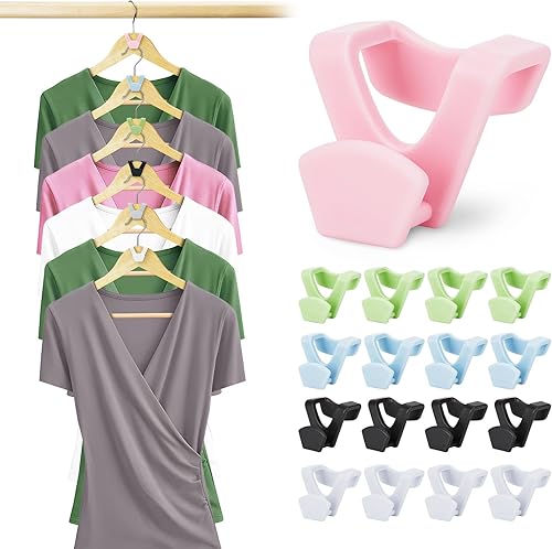 Smartor Organizadores y almacenamiento de armario, artículos esenciales para dormitorio universitario, paquete de 60 perchas para ropa, ganchos para