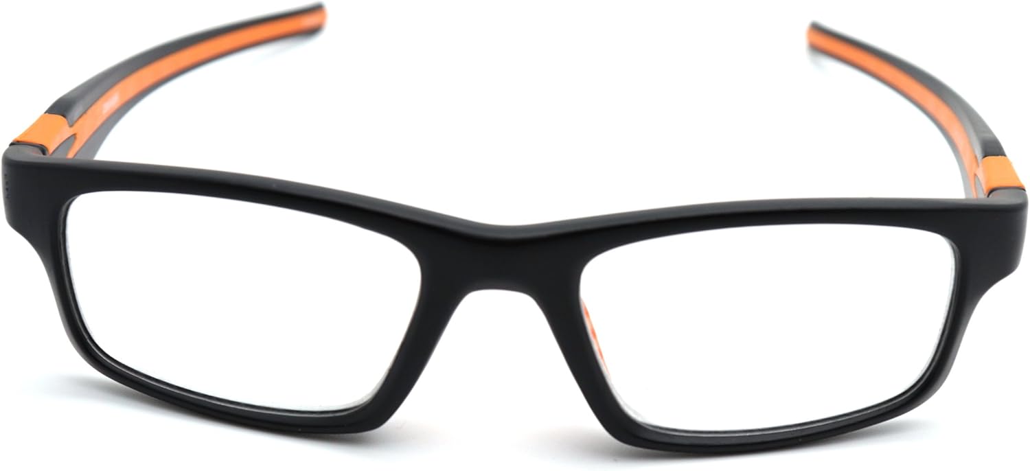ColorViper Sports Double Injection Readers Flexie Reading Glasses (ORANGE, +1.50)